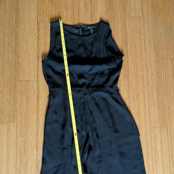 Silk BCBG Maxazria black dress size 6 - Picture 8 of 15